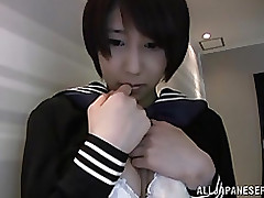 riku minato wild oriental adolescent school uniform pov amateur blowjob